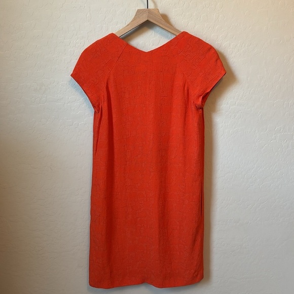 KENZO Paris Orange Jacquard Shift Dress Size 34 = US 2 - Picture 5 of 8